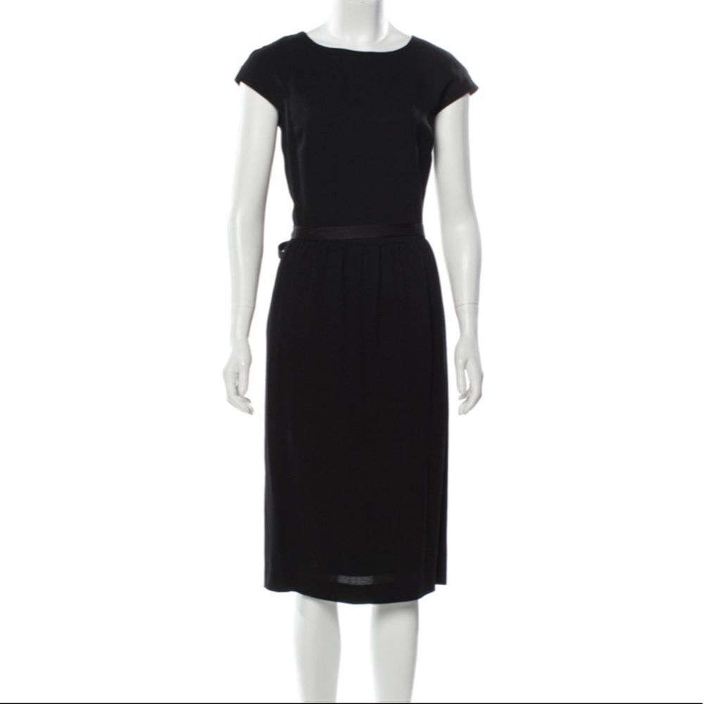 Carolina Herrera Scooped neck midi dress